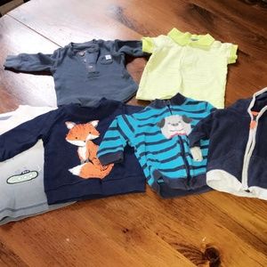 Boys Shirts and Zip Up Sweatshirts 3 Months